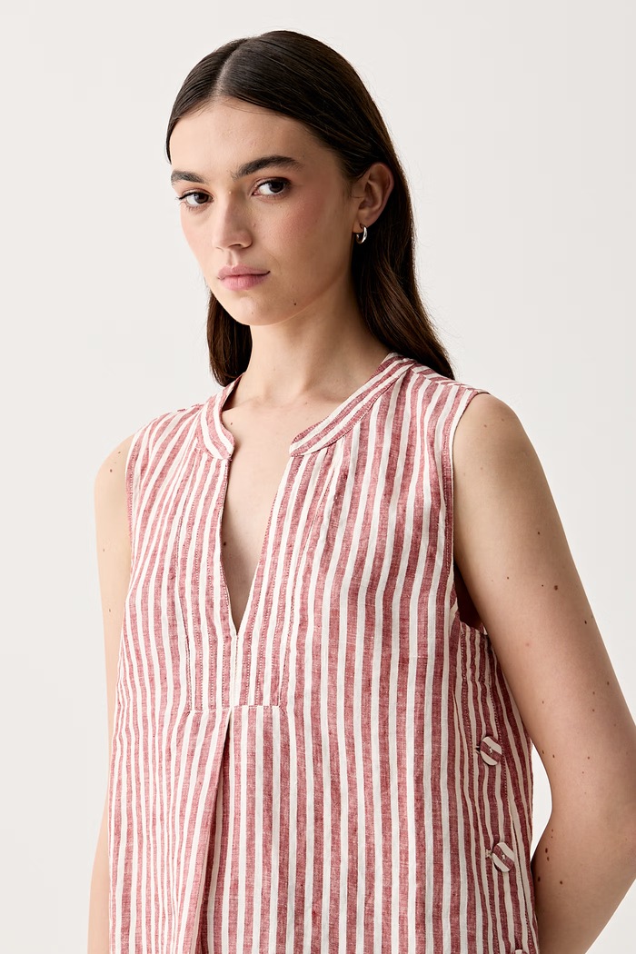 Pedro del Hierro bluză pentru femei din in roz 7653720