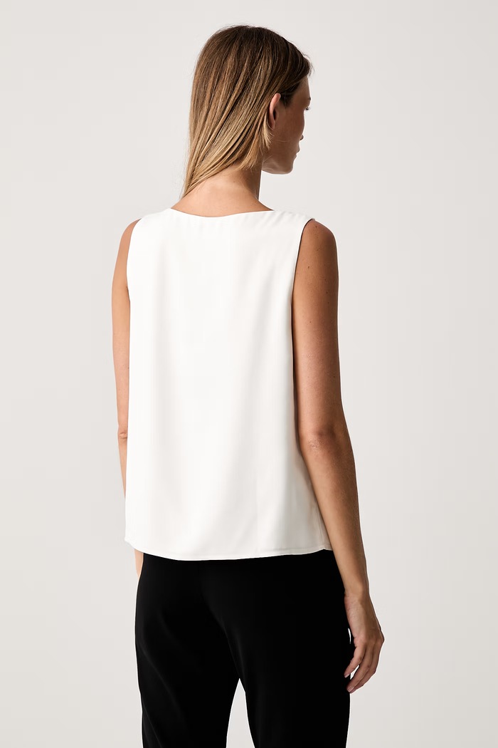 Oblečenie Le Privé blúzka s ramienkami dámska z viskózy PAULETTE TOP BLANC LP00769 biela