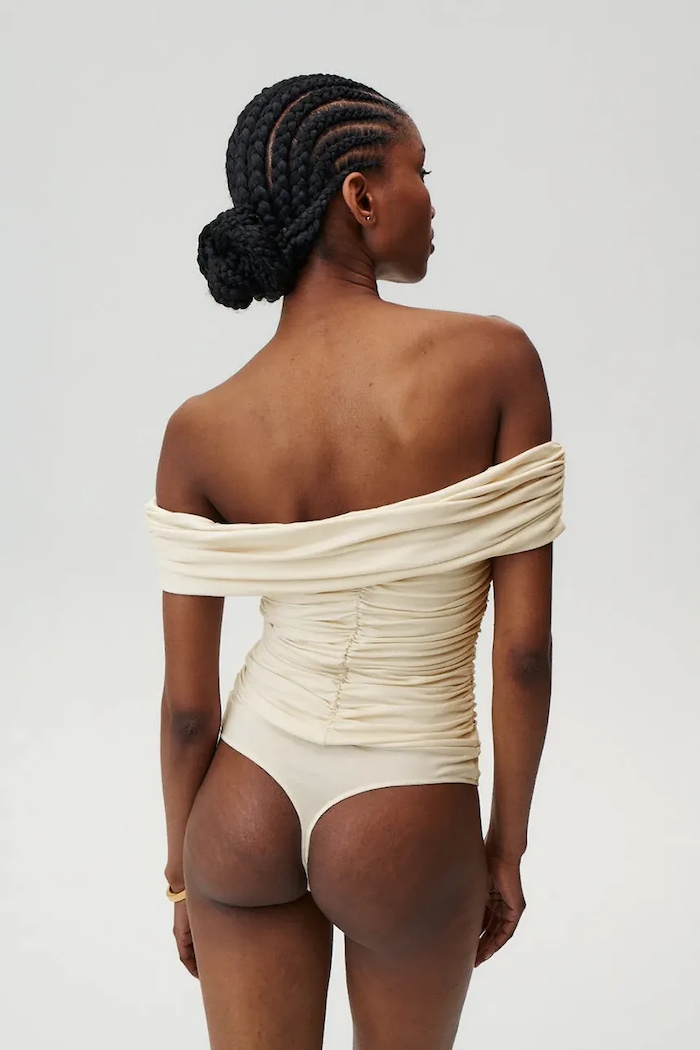 Îmbrăcăminte Undress Code body pentru femei cu lyocell Buttercup Thong 1149UC bej