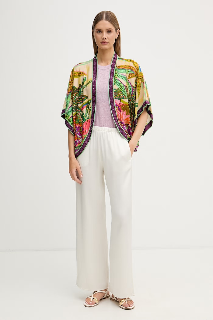 Lola Casademunt sacou pentru femei LS2602007 verde SS26