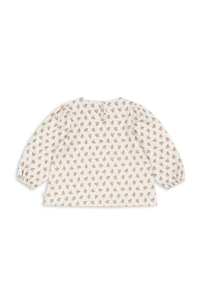 Detská bavlnená blúzka Konges Sløjd DREY BLOUSE GOTS KS104289.PreSpring béžová SS26