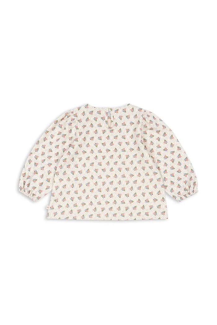 Detská bavlnená blúzka Konges Sløjd DREY BLOUSE GOTS KS104289.PreSpring béžová SS26