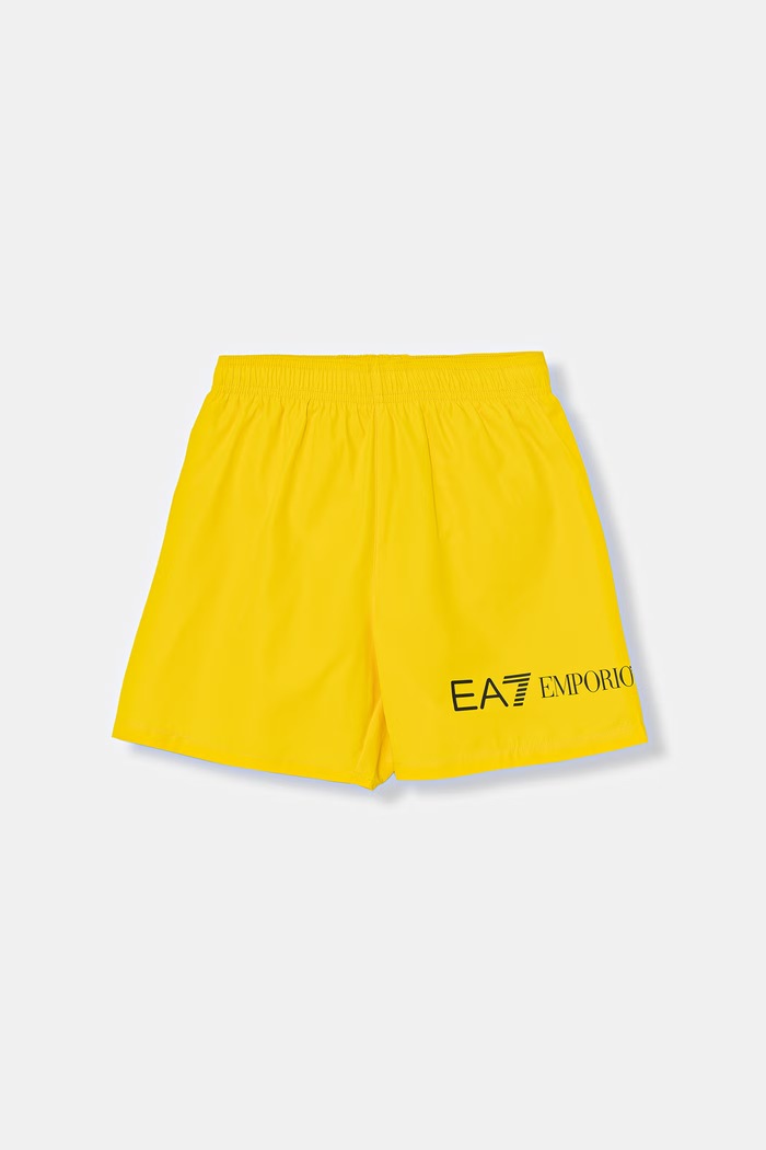 EA7 Emporio Armani kopalne kratke hlače otroške rumena 7B000341.AF13049