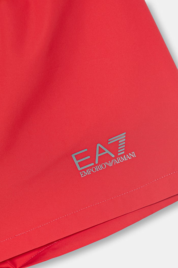 Dečki EA7 Emporio Armani kopalne kratke hlače otroške 7B000320.AF13019 rdeča