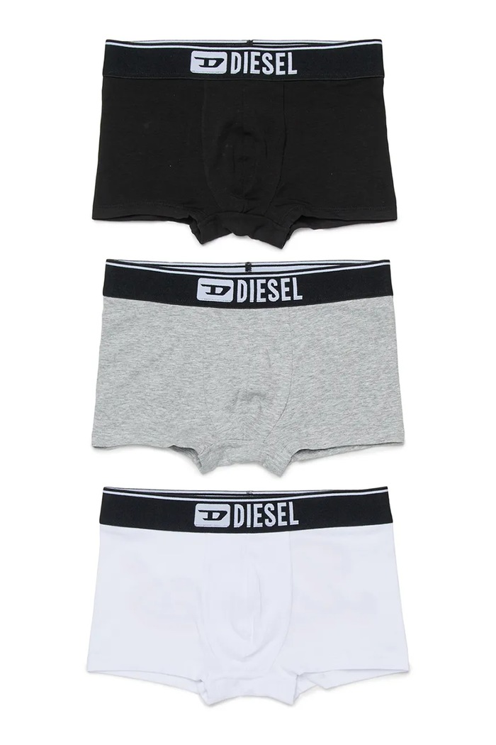 Diesel bokserki bawełniane dziecięce UM-UGORTRIPACK-DD UND SHORT 3-pack bokserki dopasowane czarny J02693.KYATR
