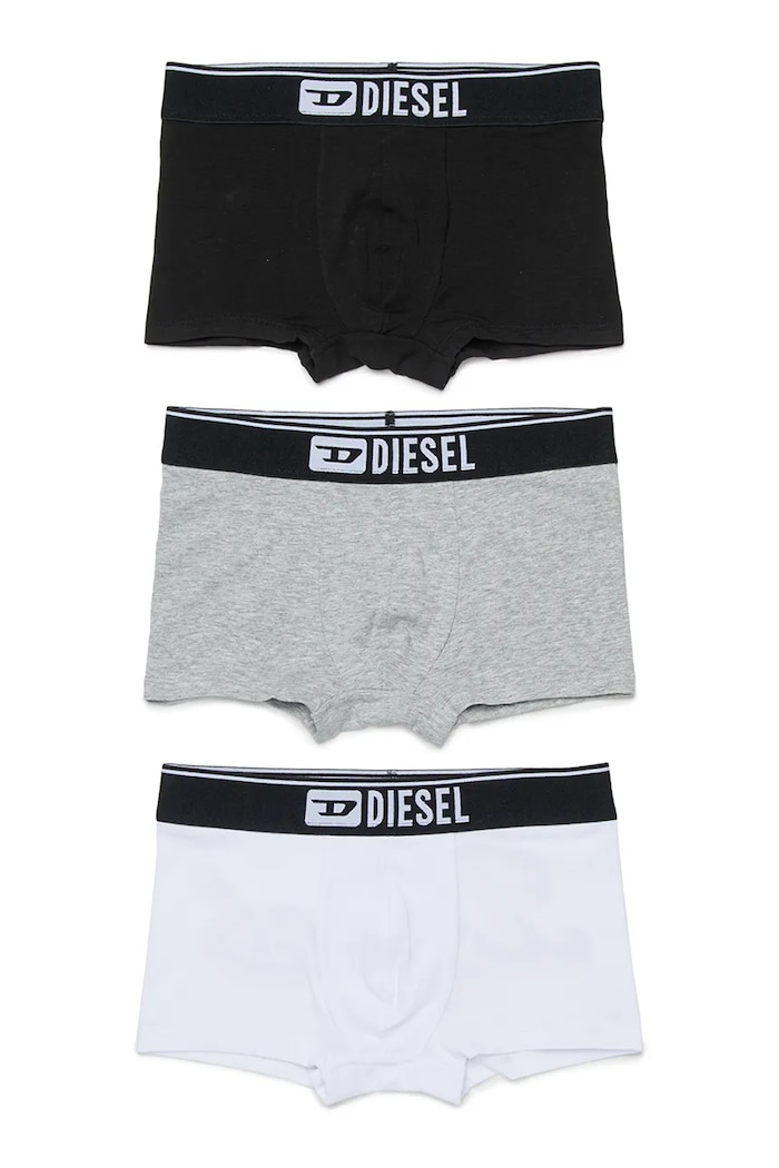 Diesel bokserki bawełniane dziecięce UM-UGORTRIPACK-DD UND SHORT 3-pack bokserki dopasowane czarny J02693.KYATR
