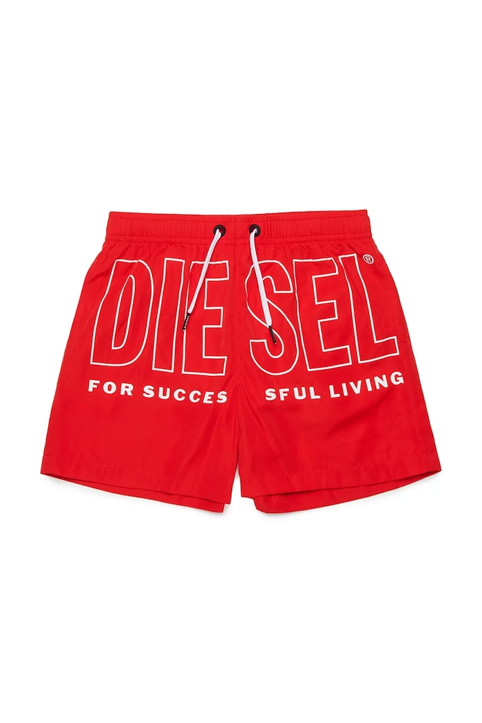 Detské plavkové šortky Diesel MIDIT SWIMSUIT červená J02699.KXBPB