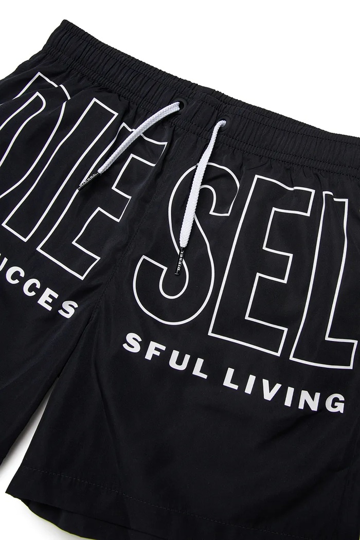 Chlapec Detské plavkové šortky Diesel MIDIT SWIMSUIT J02699.KXBPB čierna