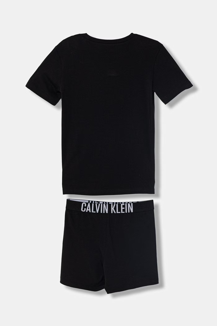 Calvin Klein Underwear πυτζάμες δύο τεμαχίων παιδικές βαμβακερές με ελαστάν B70B700515.PPY2 μαύρο SS26
