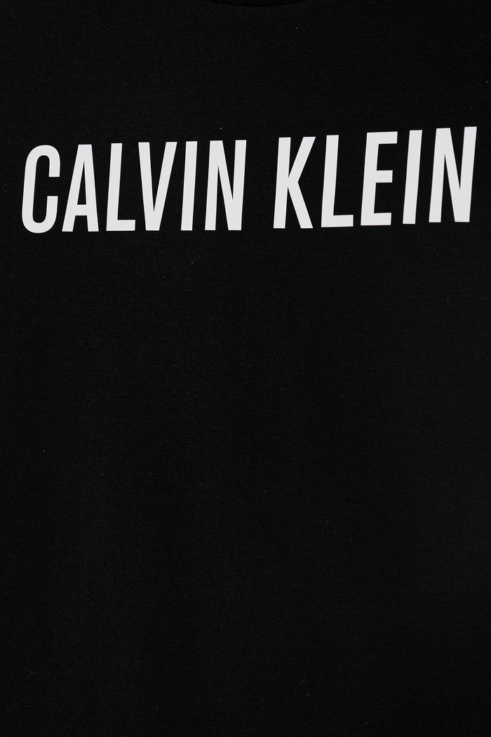 Calvin Klein Underwear πυτζάμες δύο τεμαχίων παιδικές βαμβακερές με ελαστάν μαύρο B70B700515.PPY2