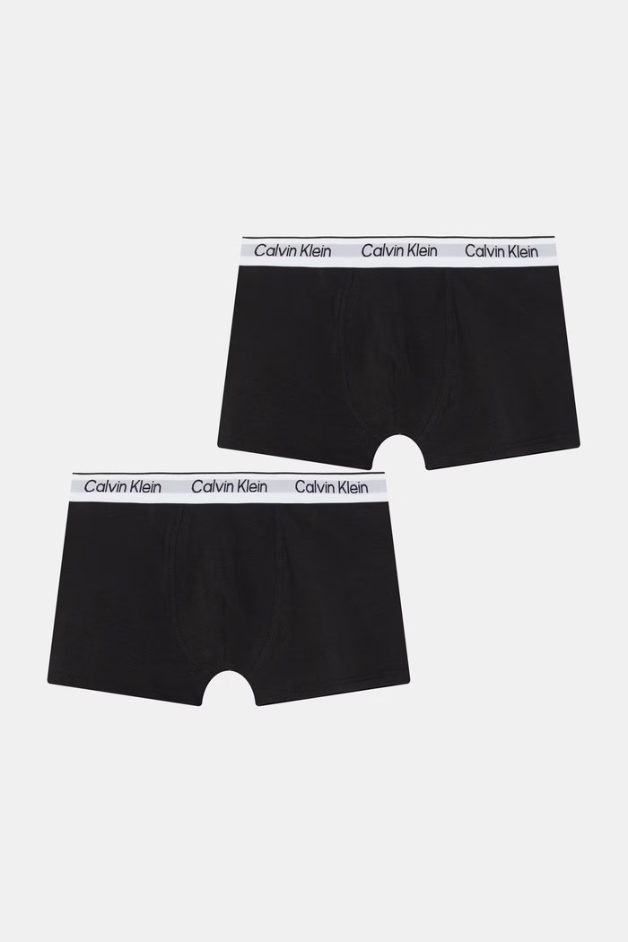 Calvin Klein Underwear boxeri pentru copii din bumbac cu elastan pachet de 2 negru B70B700506.PPY2