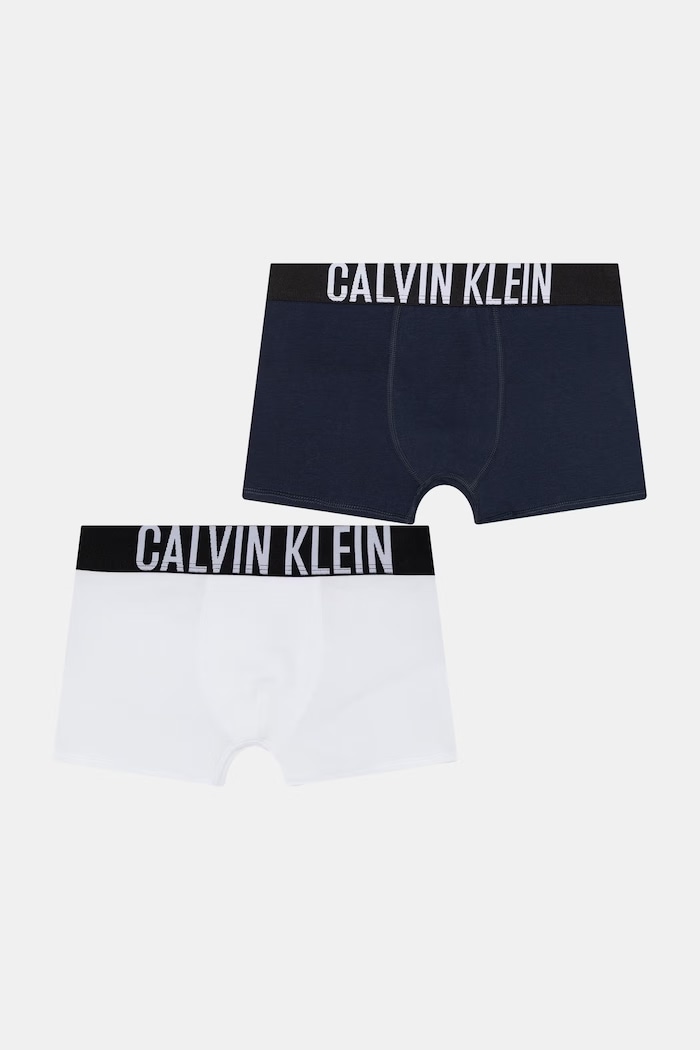 Calvin Klein Underwear boxeri pentru copii bumbac cu elastan pachet de 2 bleumarin B70B700509.PPY2