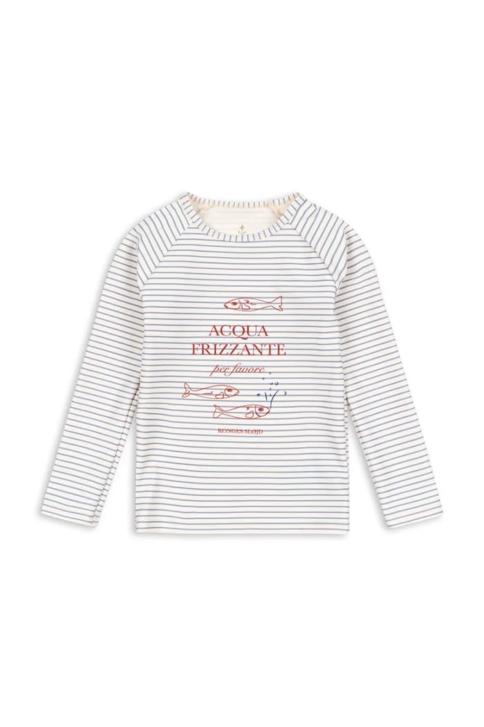 Konges Sløjd longsleeve de baie pentru copii ASTER SWIM BLOUSE GRS KS104645.PPY2 albastru SS26