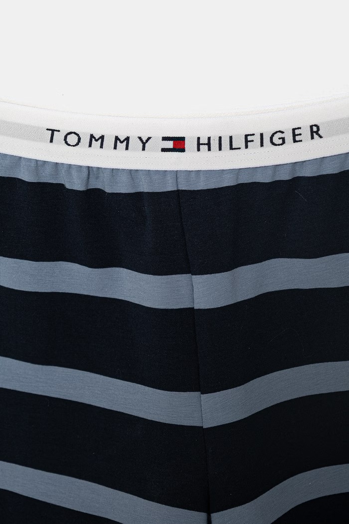 Băieți Tommy Hilfiger cămașă de pijama pentru copii din bumbac UB0UB00575.PPY2 albastru