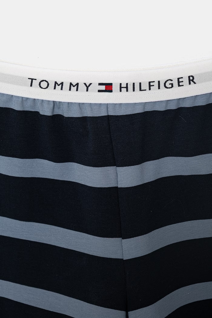 Băieți Tommy Hilfiger cămașă de pijama pentru copii din bumbac UB0UB00575.PPY2 albastru