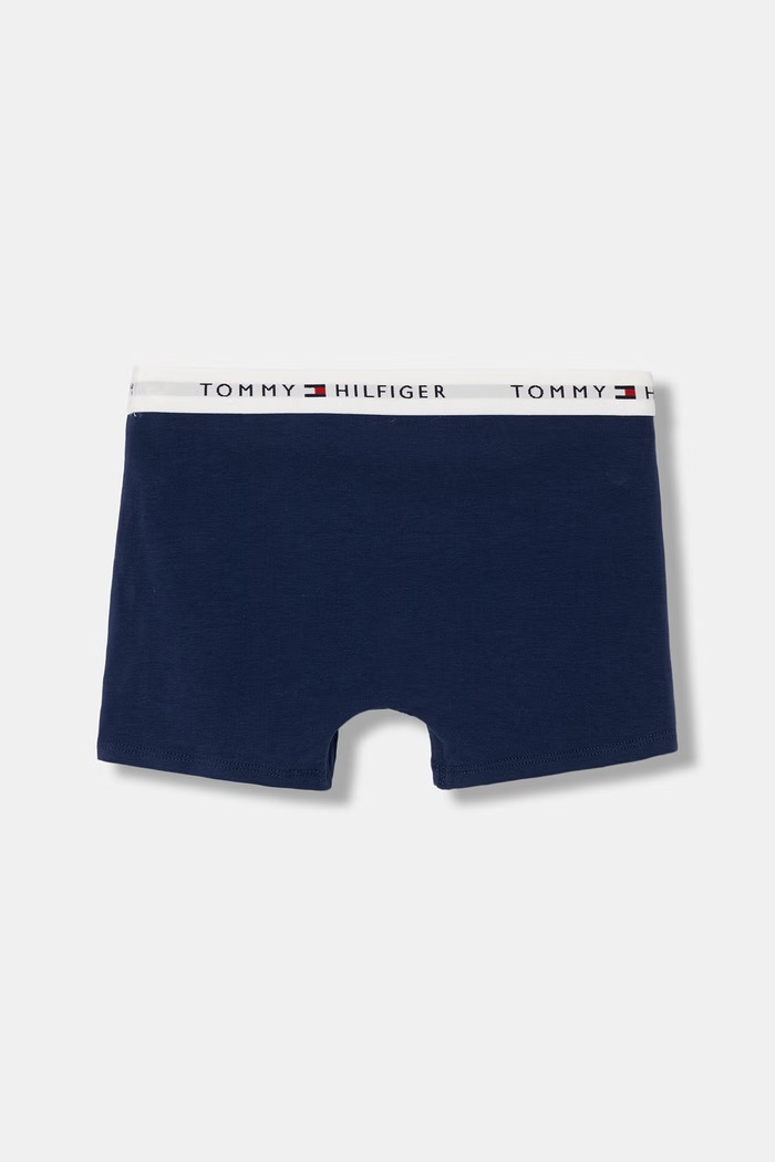 Tommy Hilfiger boxeri pentru copii din bumbac cu elastan pachet de 2 albastru UB0UB00550.PPY2