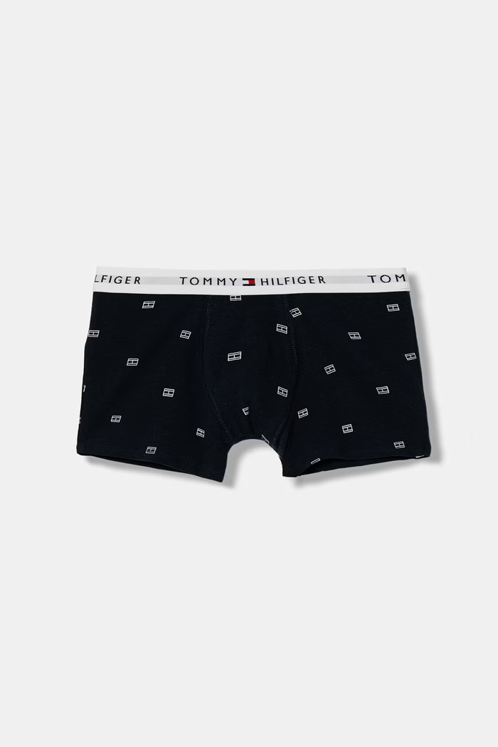 Tommy Hilfiger boxeri pentru copii din bumbac cu elastan pachet de 2 UB0UB00550.PPY2 bleumarin SS26