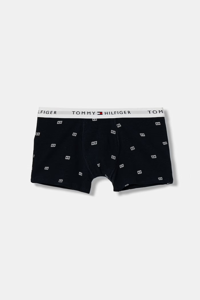 Tommy Hilfiger boxeri pentru copii din bumbac cu elastan pachet de 2 UB0UB00550.PPY2 bleumarin SS26