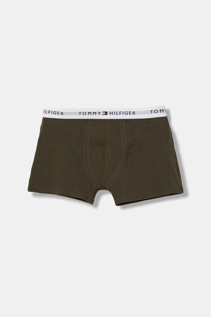 Tommy Hilfiger boxeri pentru copii, cu bumbac pachet de 3 UB0UB00573.PPY2 bleumarin SS26