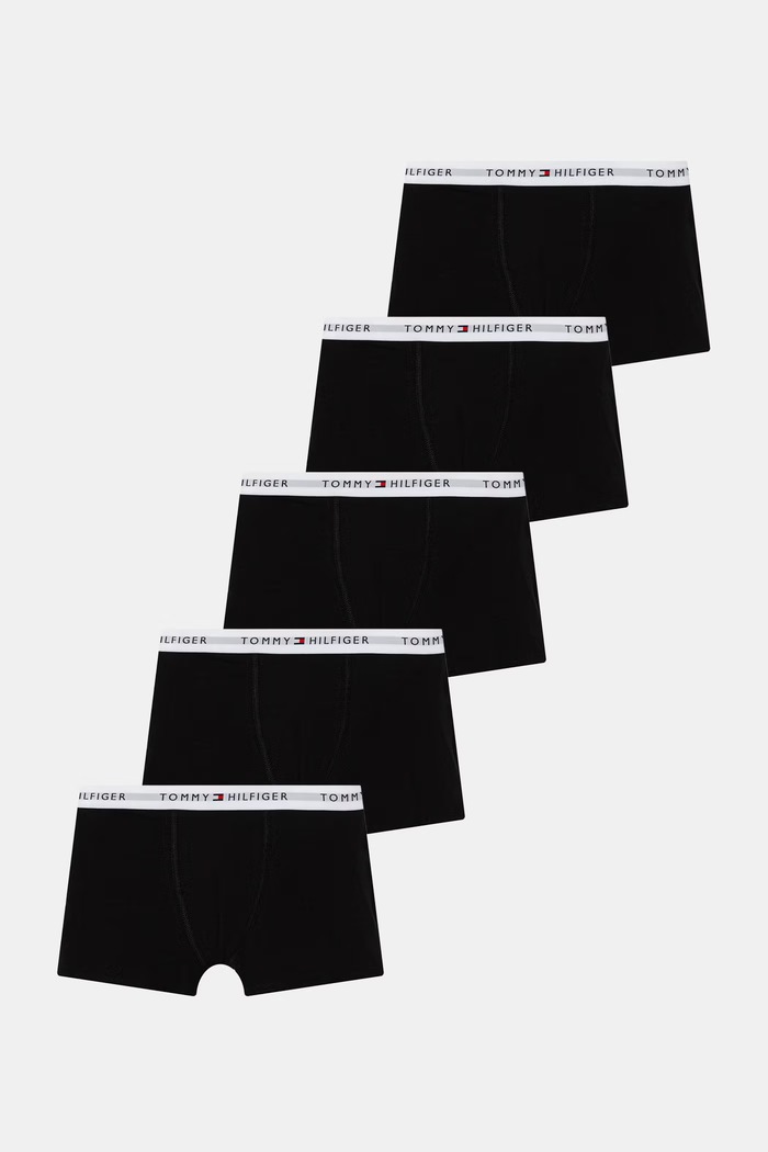 Tommy Hilfiger bokserki dziecięce bawełniane z elastanem 5-pack czarny UB0UB00601.PPY2