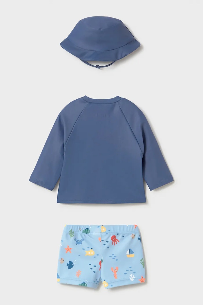 Mayoral Newborn costum de baie pentru bebeluși 1619.1Q.Newborn.PPY2 albastru SS26