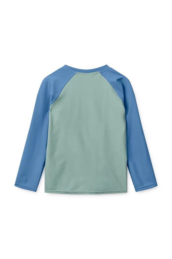Liewood longsleeve de baie pentru copii Noah Placement longsleeve Swim Tee LW19008.PPY2 verde SS26