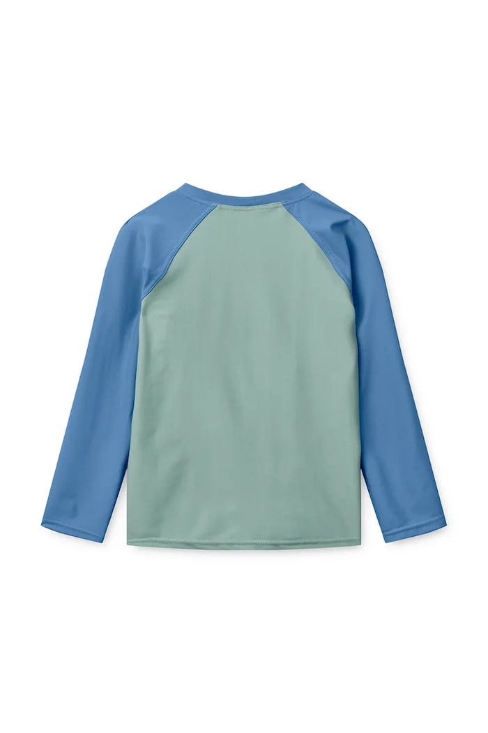 Liewood longsleeve de baie pentru copii Noah Placement longsleeve Swim Tee LW19008.PPY2 verde SS26
