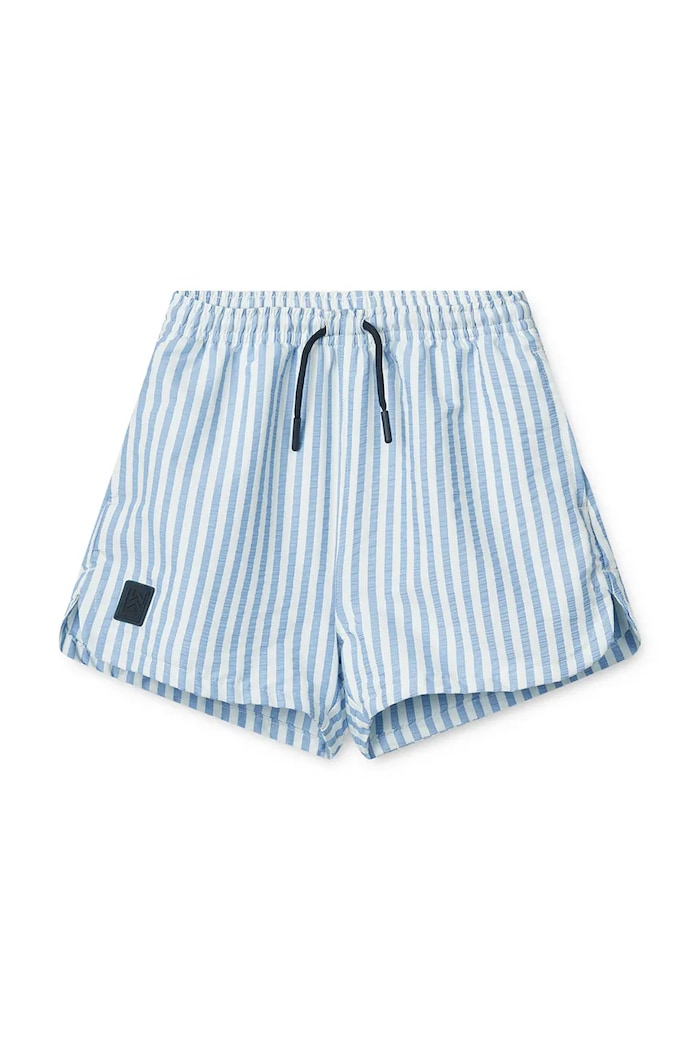 Liewood szorty kąpielowe dziecięce Aiden Seersucker Board Shorts niebieski LW21435.PPY2