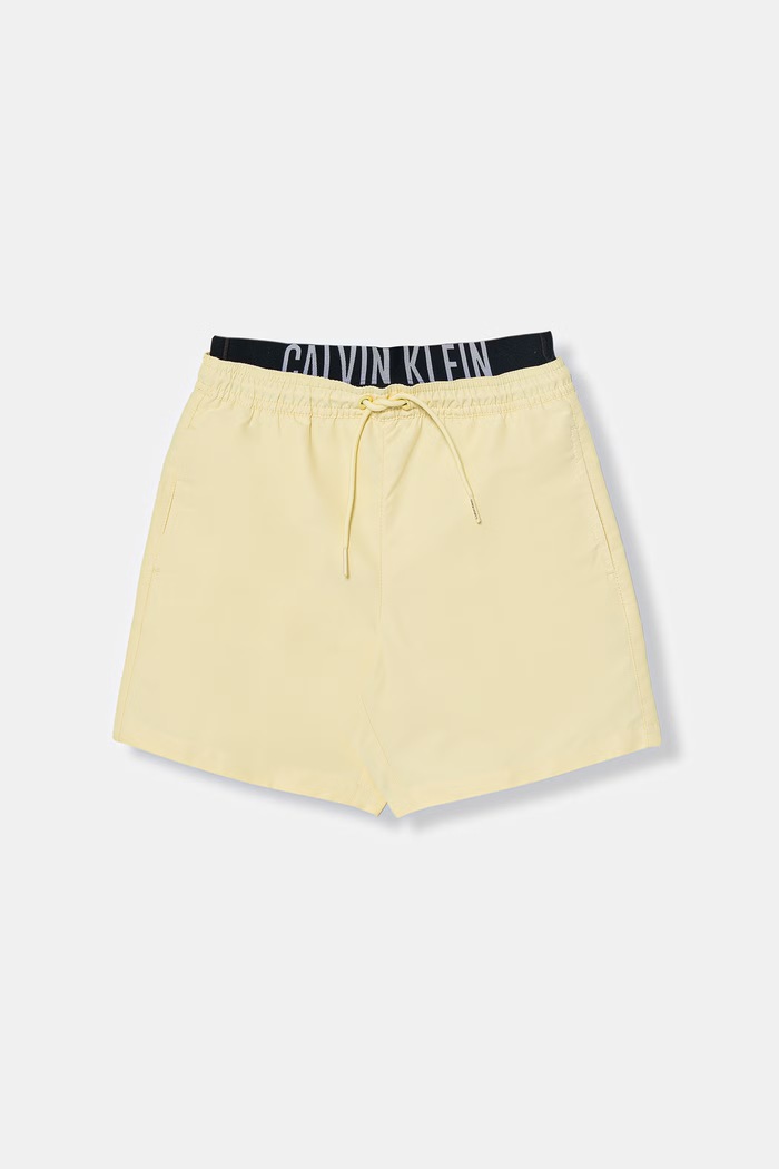 Calvin Klein Jeans kopalne kratke hlače otroške rumena KV0KV00054.PPY2