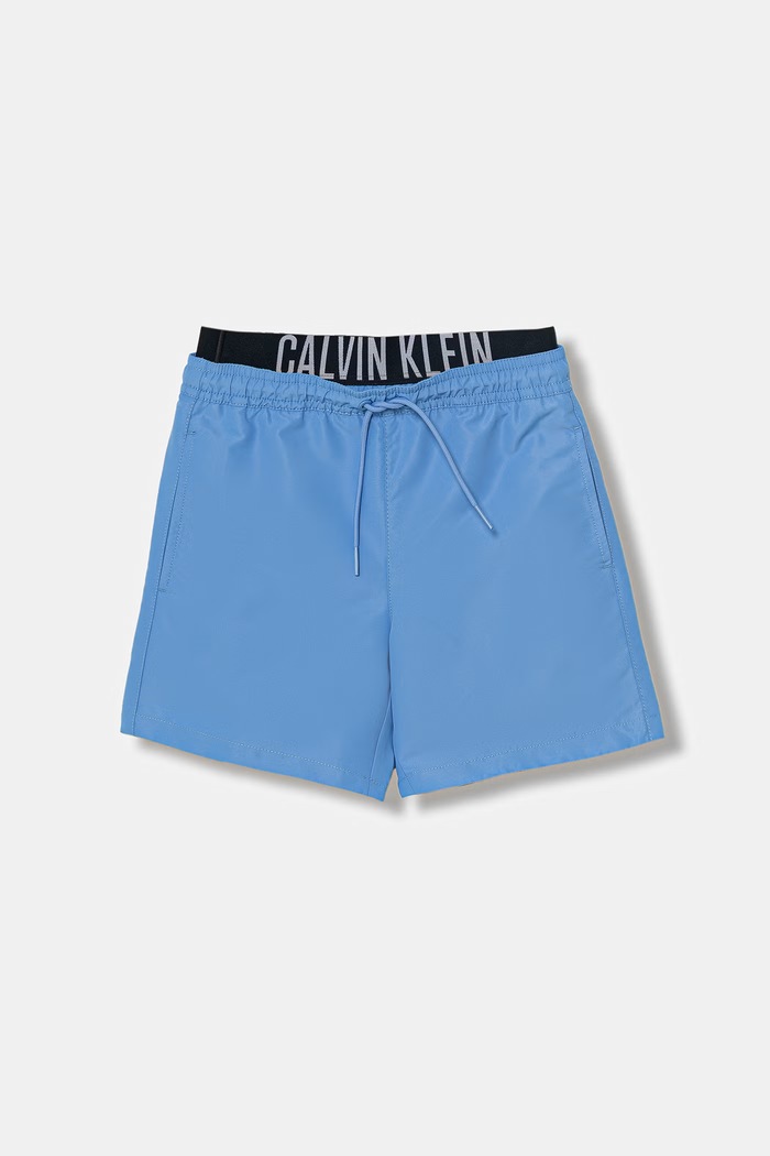 Calvin Klein Jeans kopalne kratke hlače otroške modra KV0KV00054.PPY2