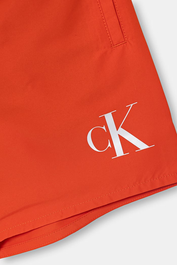 Dečki Calvin Klein Jeans kopalne kratke hlače otroške KV0KV00056.PPY2 oranžna
