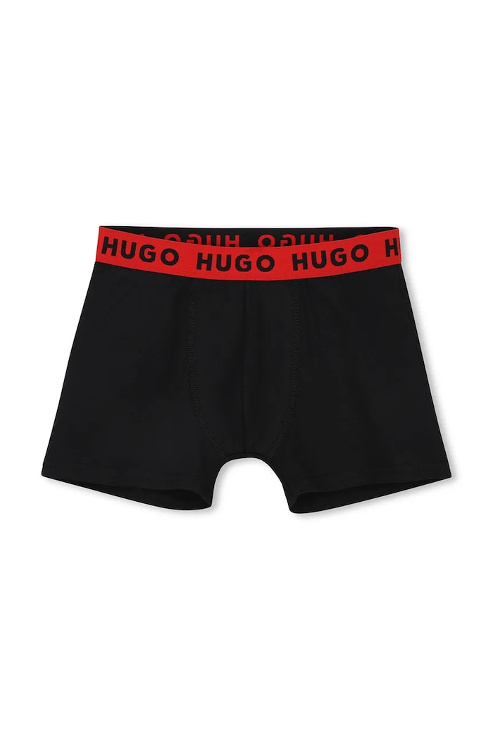 Detské boxerky HUGO 2-pak čierna G01192.102.150