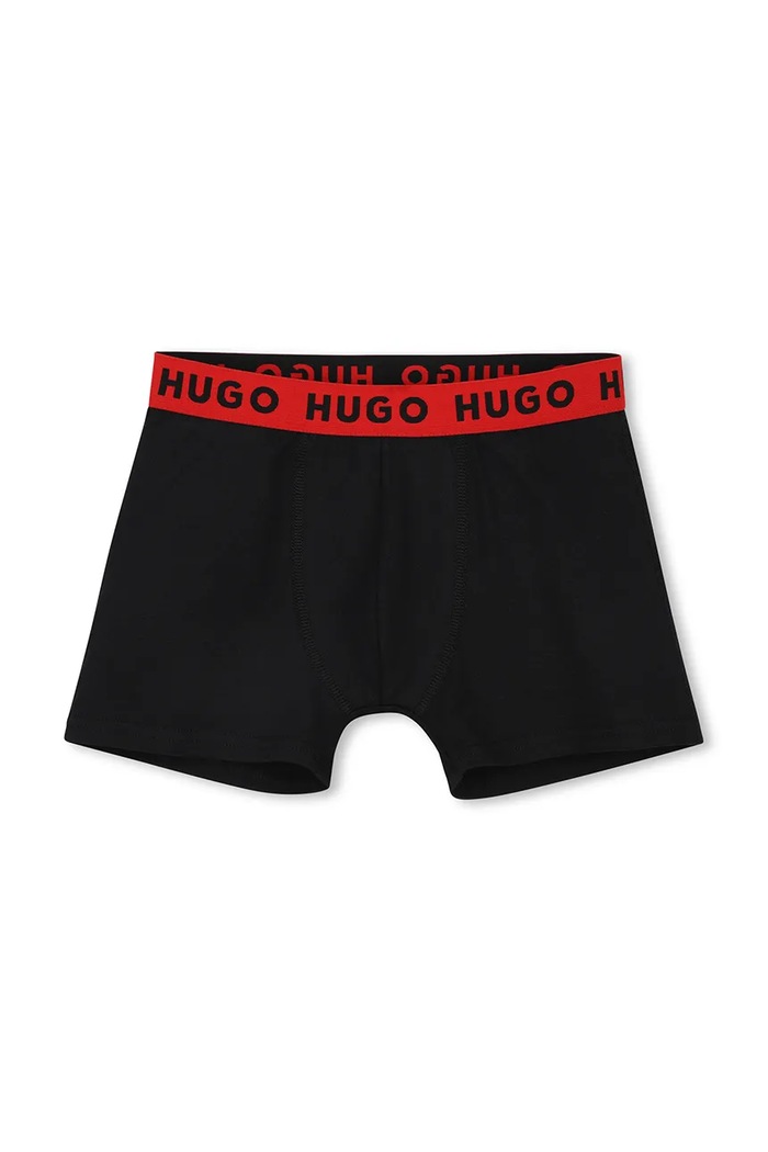 Detské boxerky HUGO 2-pak čierna G01192.162.174