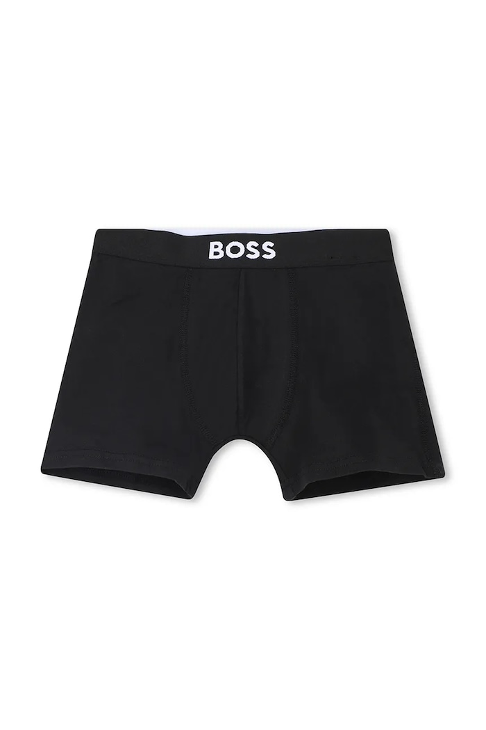 Chłopiec BOSS bokserki dziecięce 2-pack J52665.102.150 czarny
