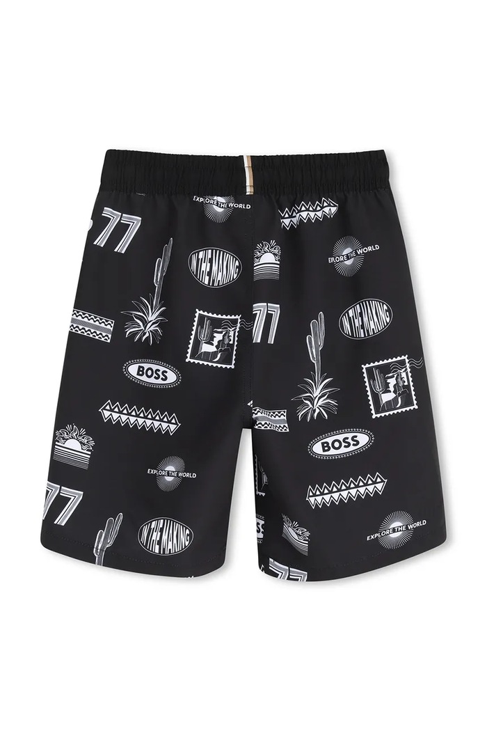 Băieți BOSS pantaloni scurți de baie copii J52905.162.174 negru
