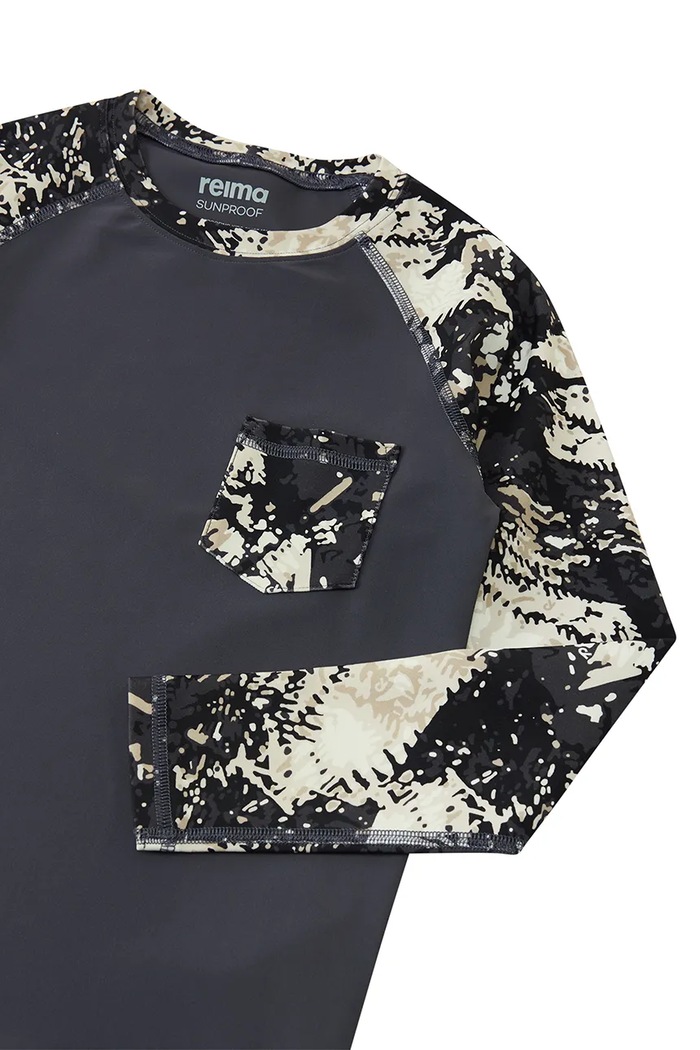 Chlapec Reima plavky longsleeve detské Kroolaus UV 50+ 5200150E.PPY2 sivá
