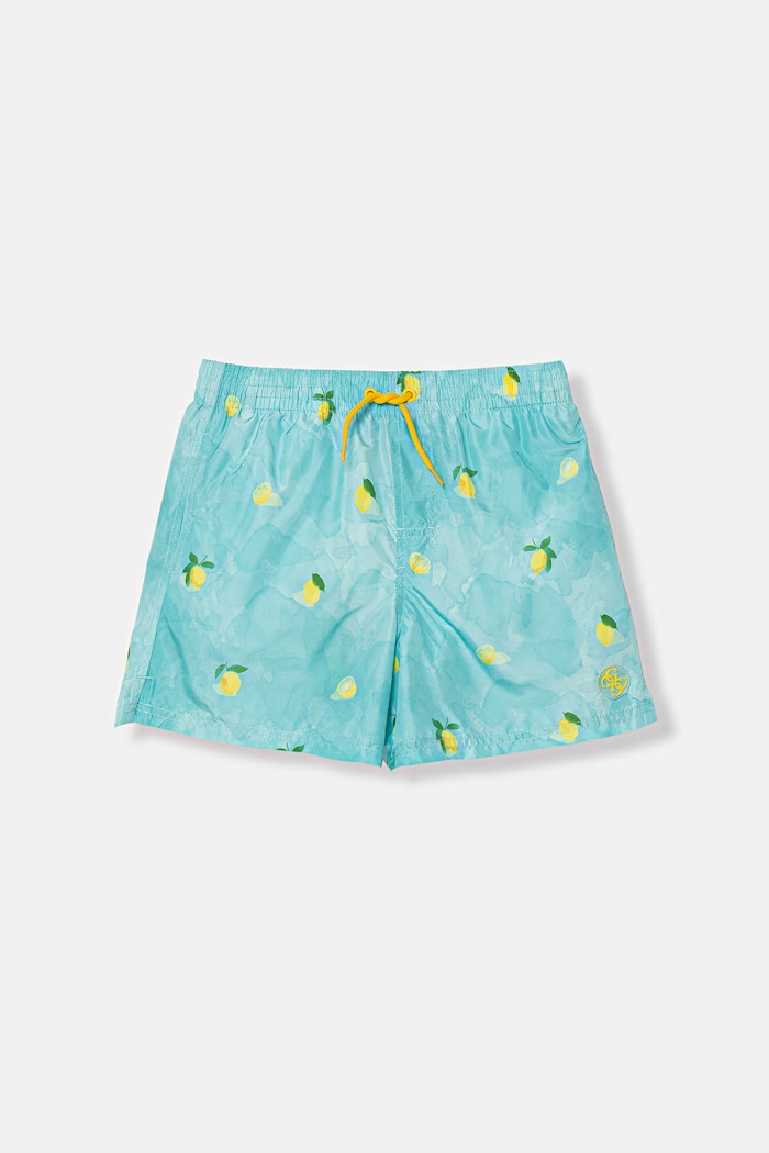 Guess pantaloni scurți de baie pentru copii turcoaz L6GZ06.WN122.PPY2.M