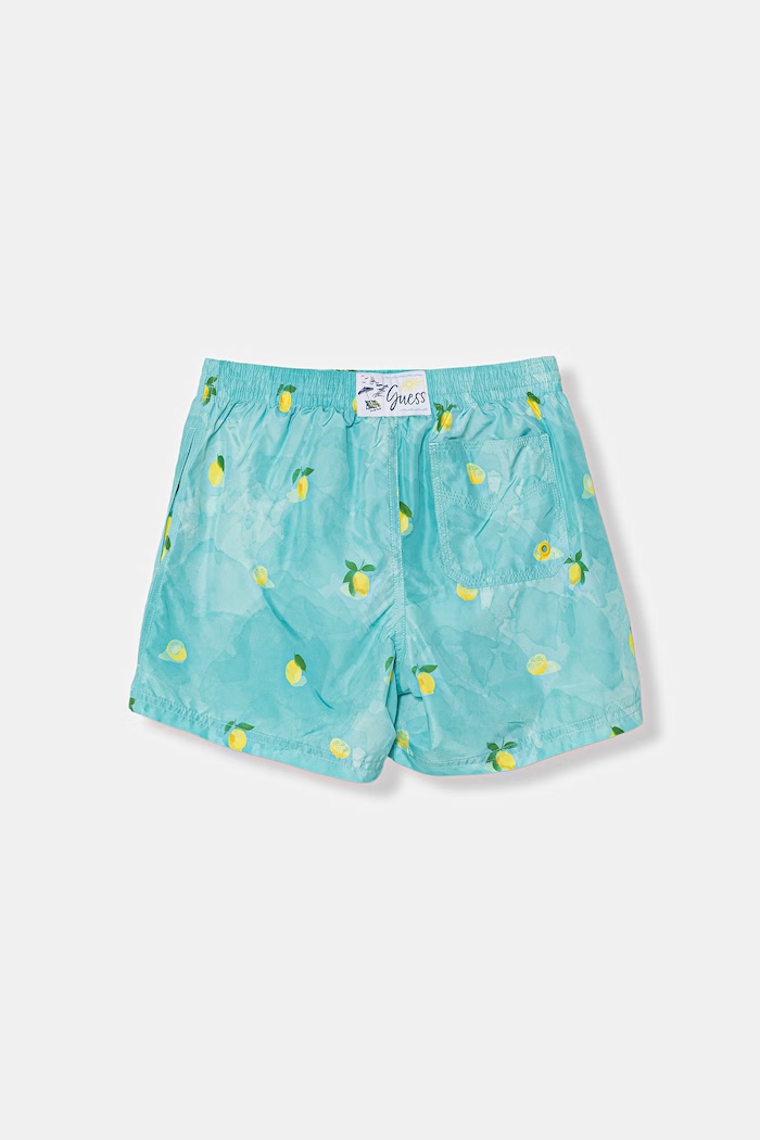 Guess pantaloni scurți de baie pentru copii L6GZ06.WN122.PPY2.M turcoaz SS26