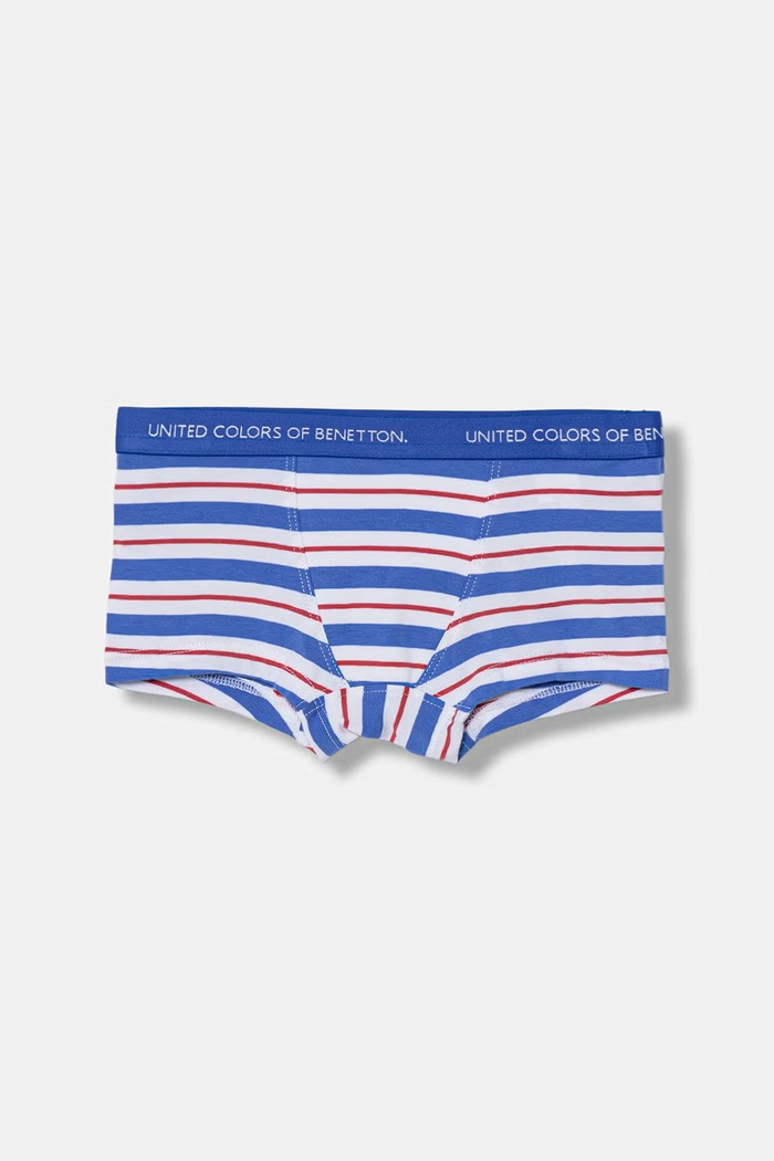 United Colors of Benetton detské bavlnené boxerky s elastanom 2-pak biela 3NIE0X01O.G.Stagionale