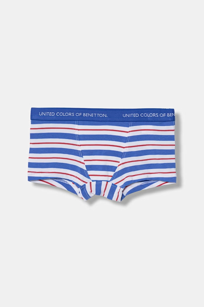 United Colors of Benetton detské bavlnené boxerky s elastanom 2-pak biela 3NIE0X01O.G.Stagionale