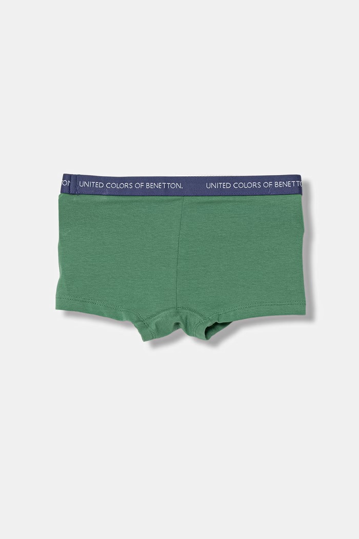 Chlapec United Colors of Benetton detské bavlnené boxerky s elastanom 2-pak 3NIE0X01O.G.Stagionale zelená