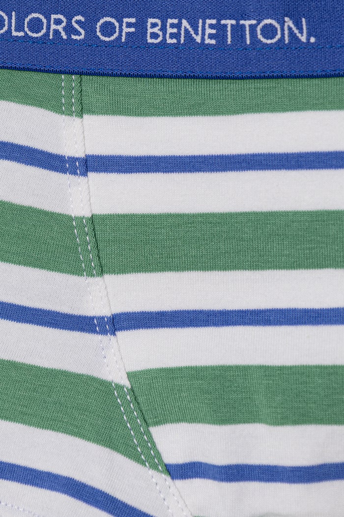 United Colors of Benetton detské bavlnené boxerky s elastanom 2-pak zelená 3NIE0X01O.G.Stagionale