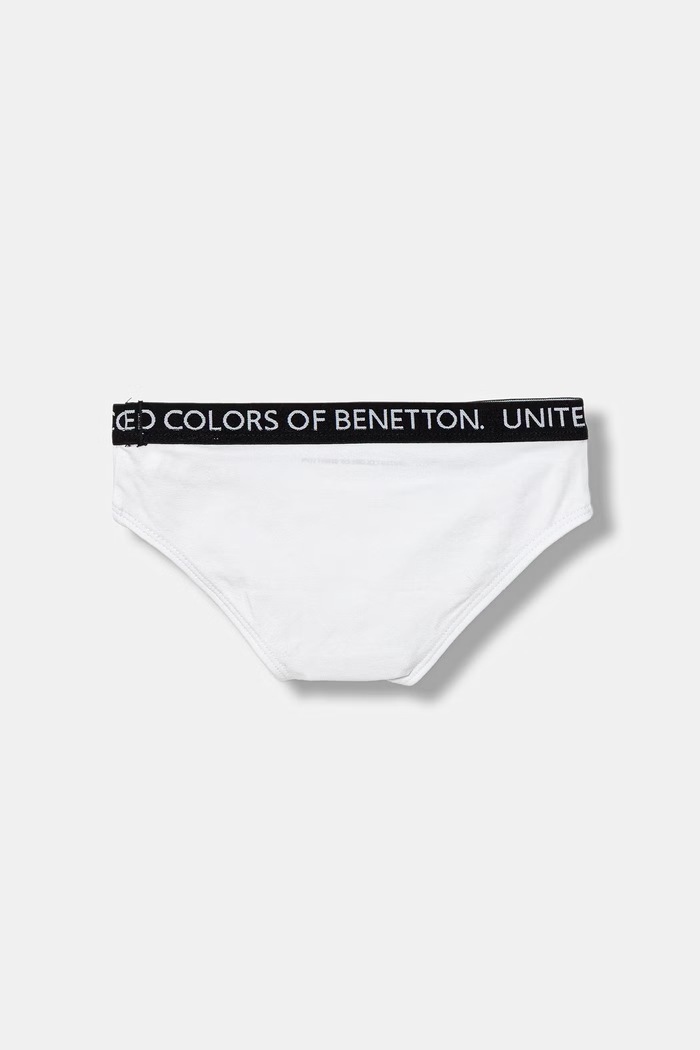 Chlapec United Colors of Benetton detské bavlnené slipy s elastanom 2-pak 3OP80S484.G.Riproposto biela