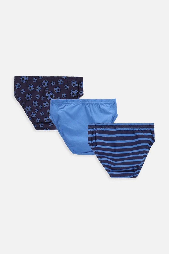 Coccodrillo σλιπ παιδικά βαμβακερά 3-pack WC6409306PAN μπλε SS26