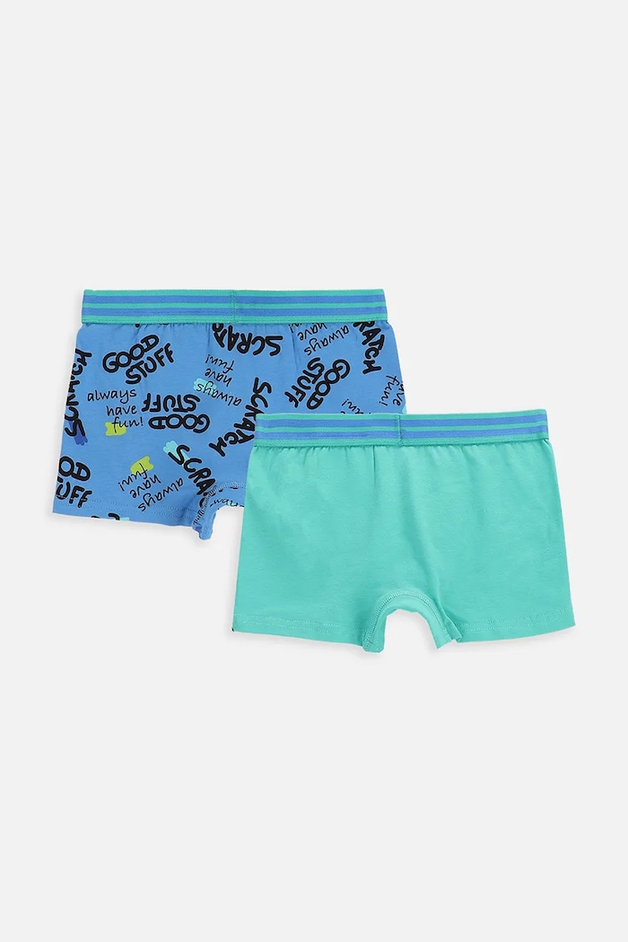Coccodrillo boxerky detské bavlnené s elastanom 2-pak WC6409504PAN modrá SS26