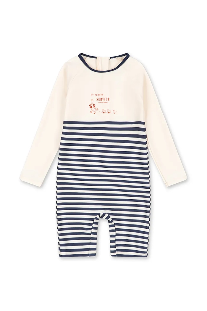 Konges Sløjd salopetă de plajă pentru copii ASTER ONESIE GRS bej KS105265.PPY2