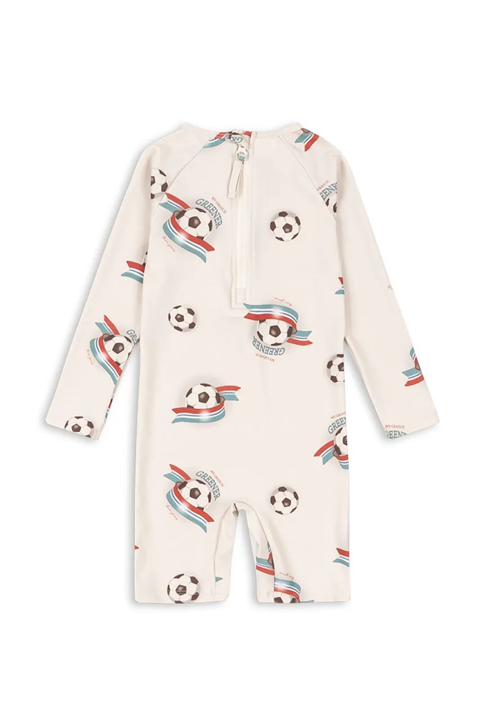 Konges Sløjd detský plážový overal ASTER ONESIE GRS KS105265.PPY2 béžová SS26