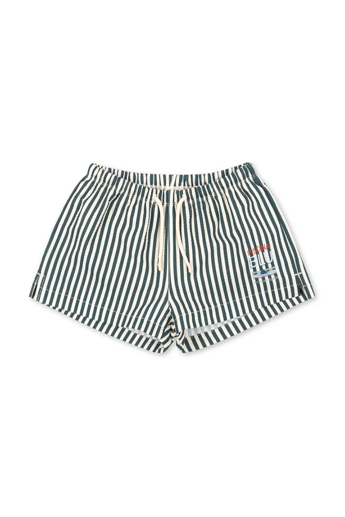 Konges Sløjd bermude de baie pentru copii SEER ASNOU SHORT SWIMSHORTS GRS turcoaz KS105535.PPY2