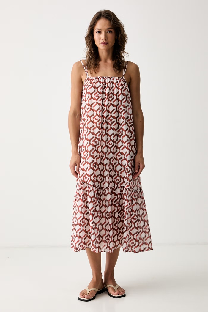 Max Mara Beachwear sukienka plażowa damska ALISSO brązowy 2616221079600