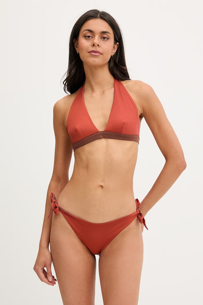 Max Mara Beachwear obojstranná plavková podprsenka dámska ABAZIA 2616821099600 hnedá SS26